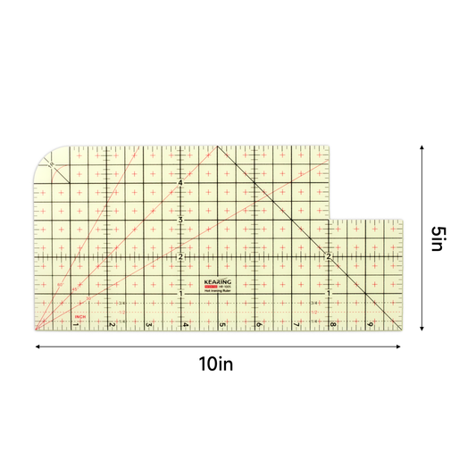 Kearing Hot Ironing Ruler 10” × 5”