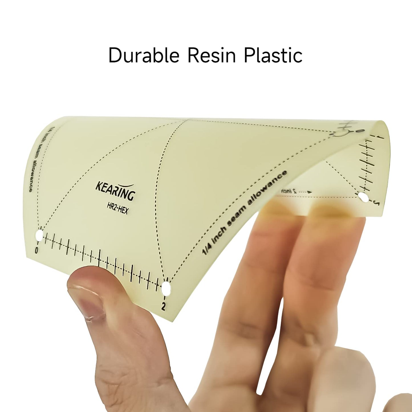 UK Hot Hem Ruler Template Set 5 Piece, Patented Heat Resistant Non-Slip