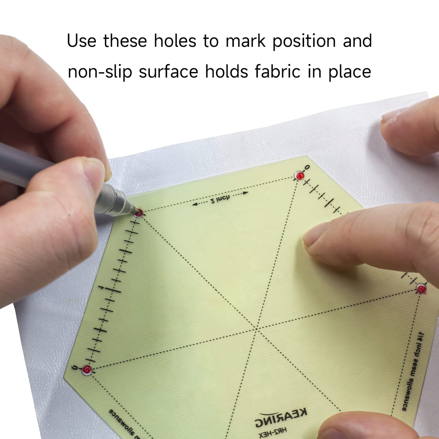 UK Hot Hem Ruler Template Set 5 Piece, Patented Heat Resistant Non-Slip