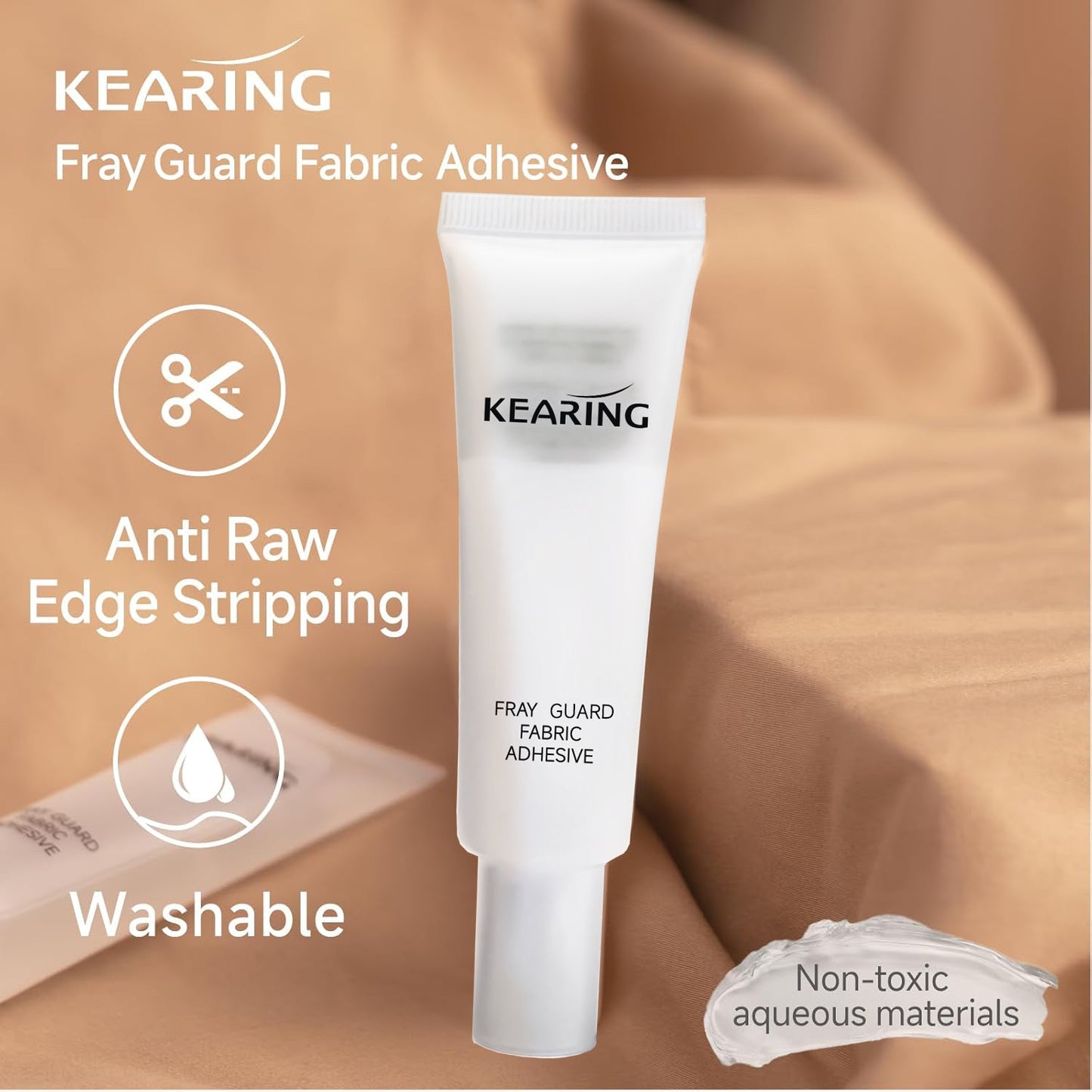 UK Fray Guard Fabric Adhesive for Fray Prevention and Edge Sealing, 0.85oz / 25ml