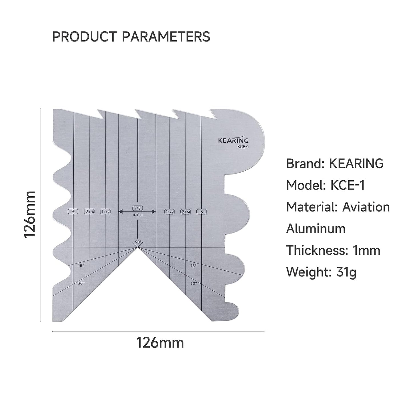 Aluminum Cutting Edge Ruler - Stainless Steel Cutting Ruler for Cutting and Sealing Fabric Ribbons, Perfect for Quilting and Crafting