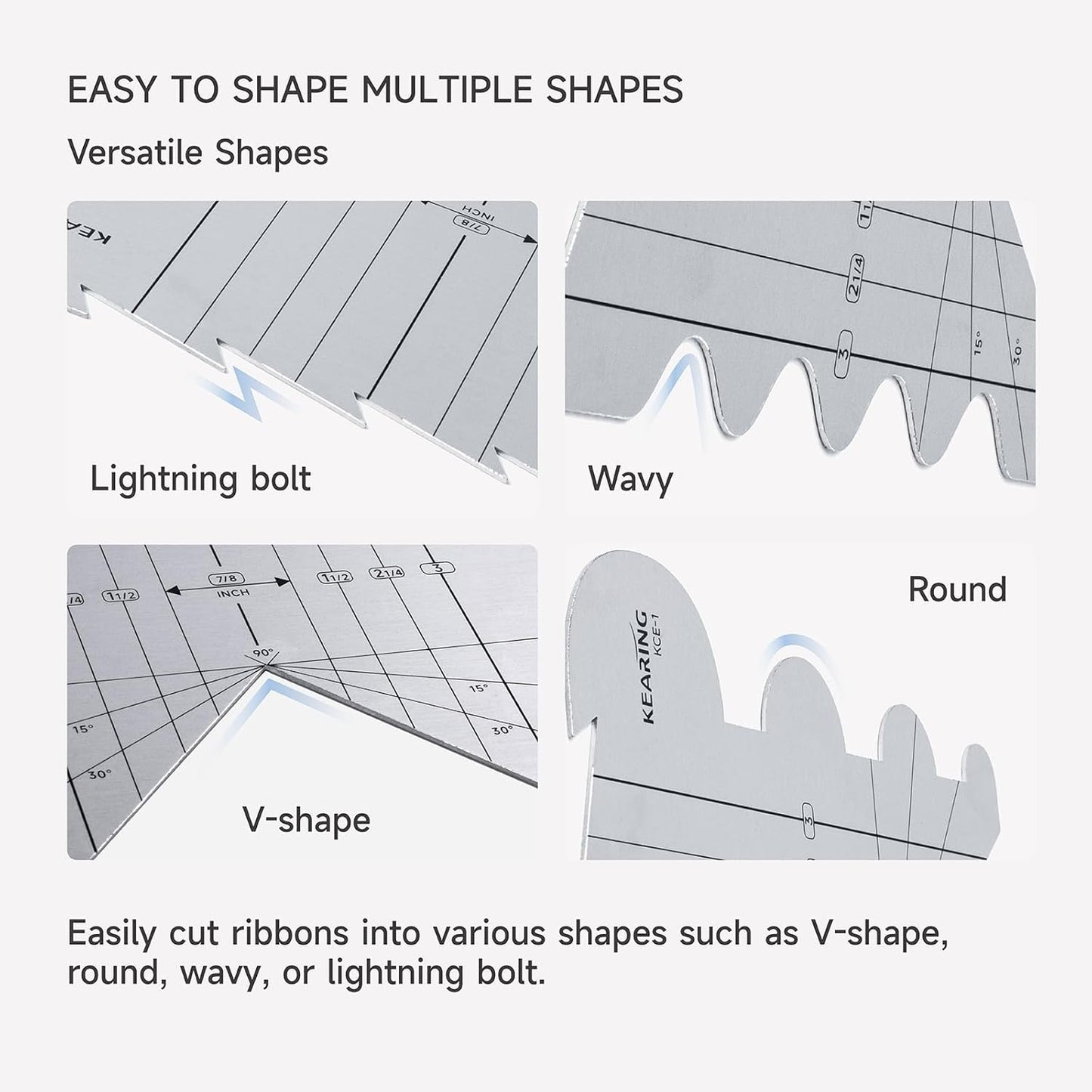 Aluminum Cutting Edge Ruler - Stainless Steel Cutting Ruler for Cutting and Sealing Fabric Ribbons, Perfect for Quilting and Crafting