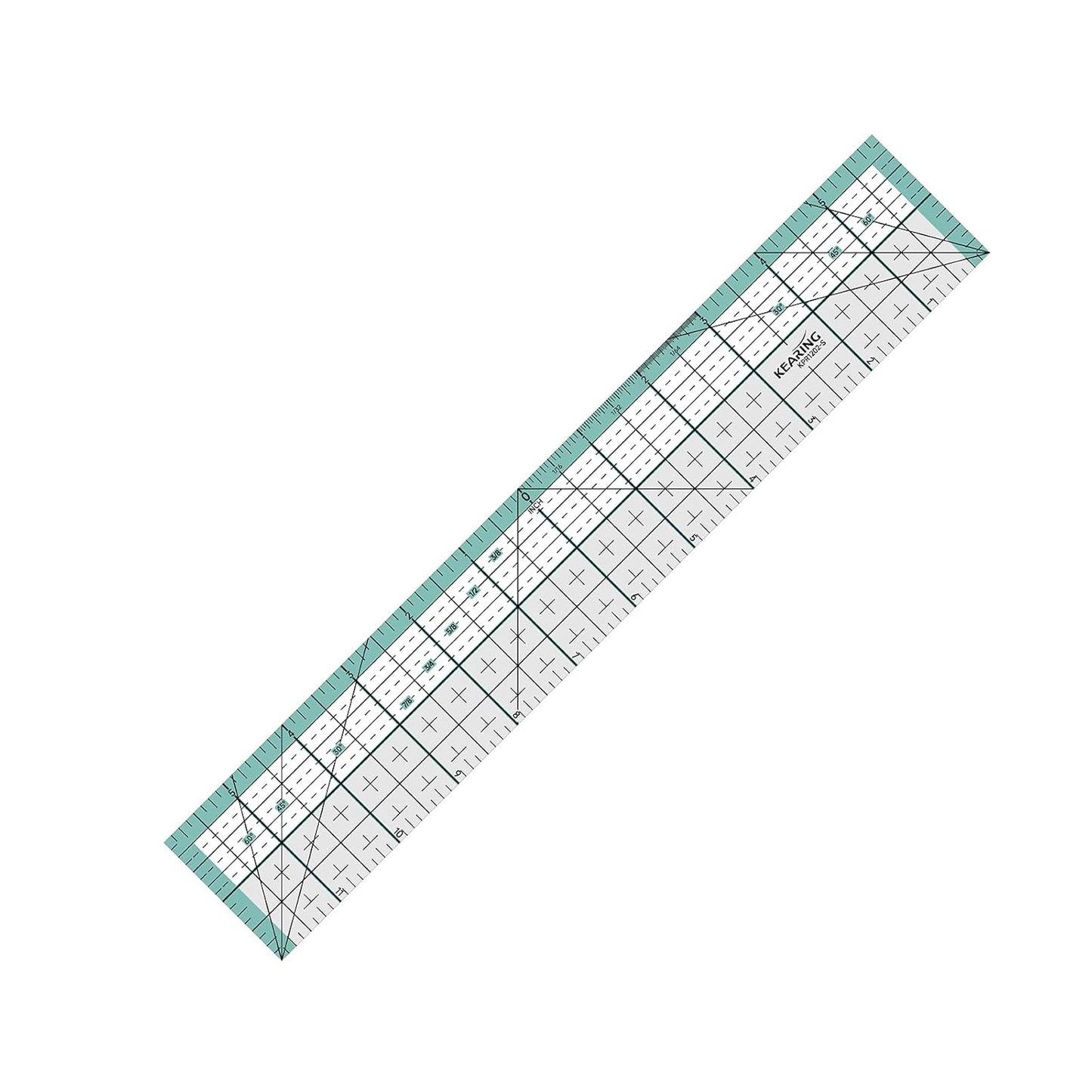 UK Kearing Quilting Ruler with Metal Edge – Non-Slip Acrylic Sewing Ruler for Fabric Cutting, 12", 18" or 24"