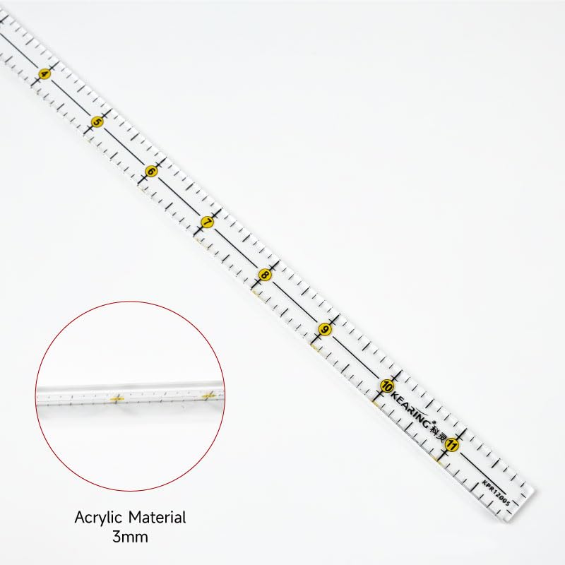 UK Patchwork Quilting Ruler - 4", 6" or 12"