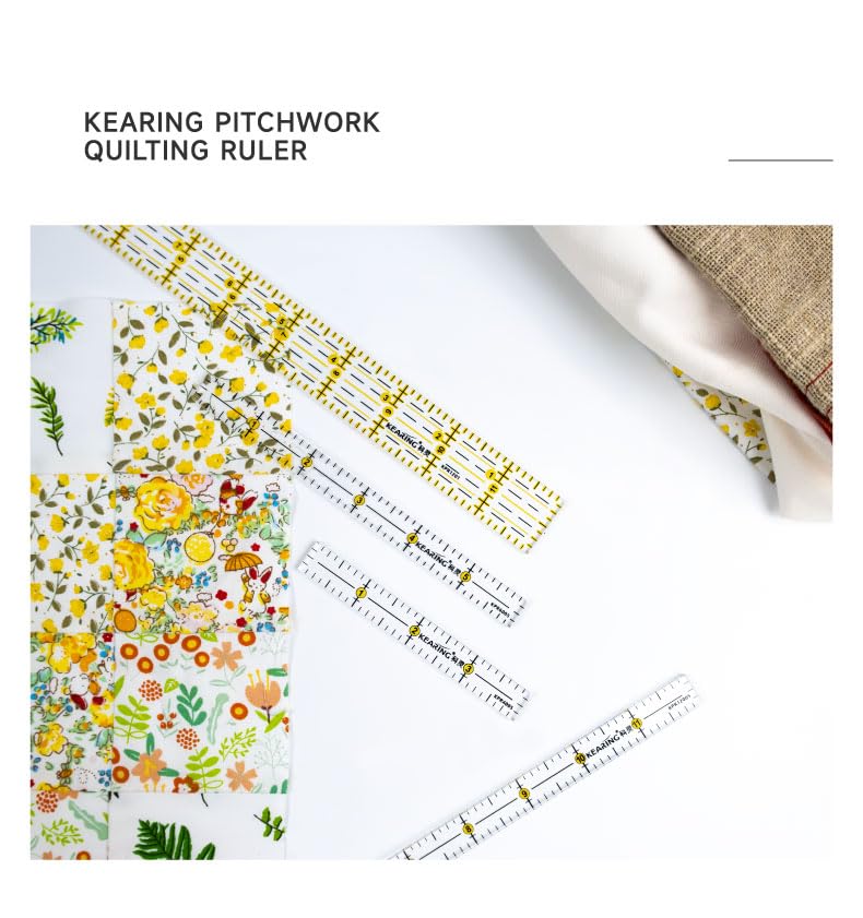 UK Patchwork Quilting Ruler - 4", 6" or 12"