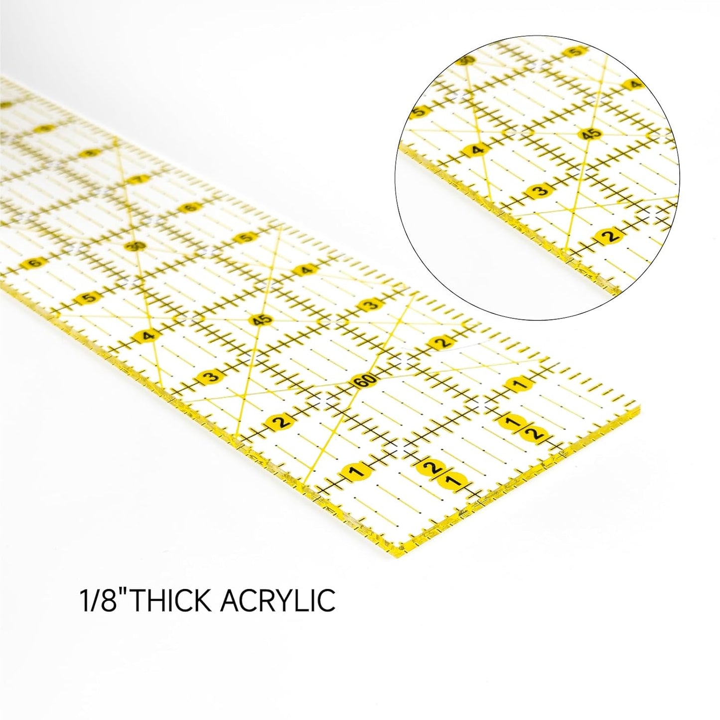 UK Patchwork Quilting Ruler for Sewing, Cutting & Craft Projects