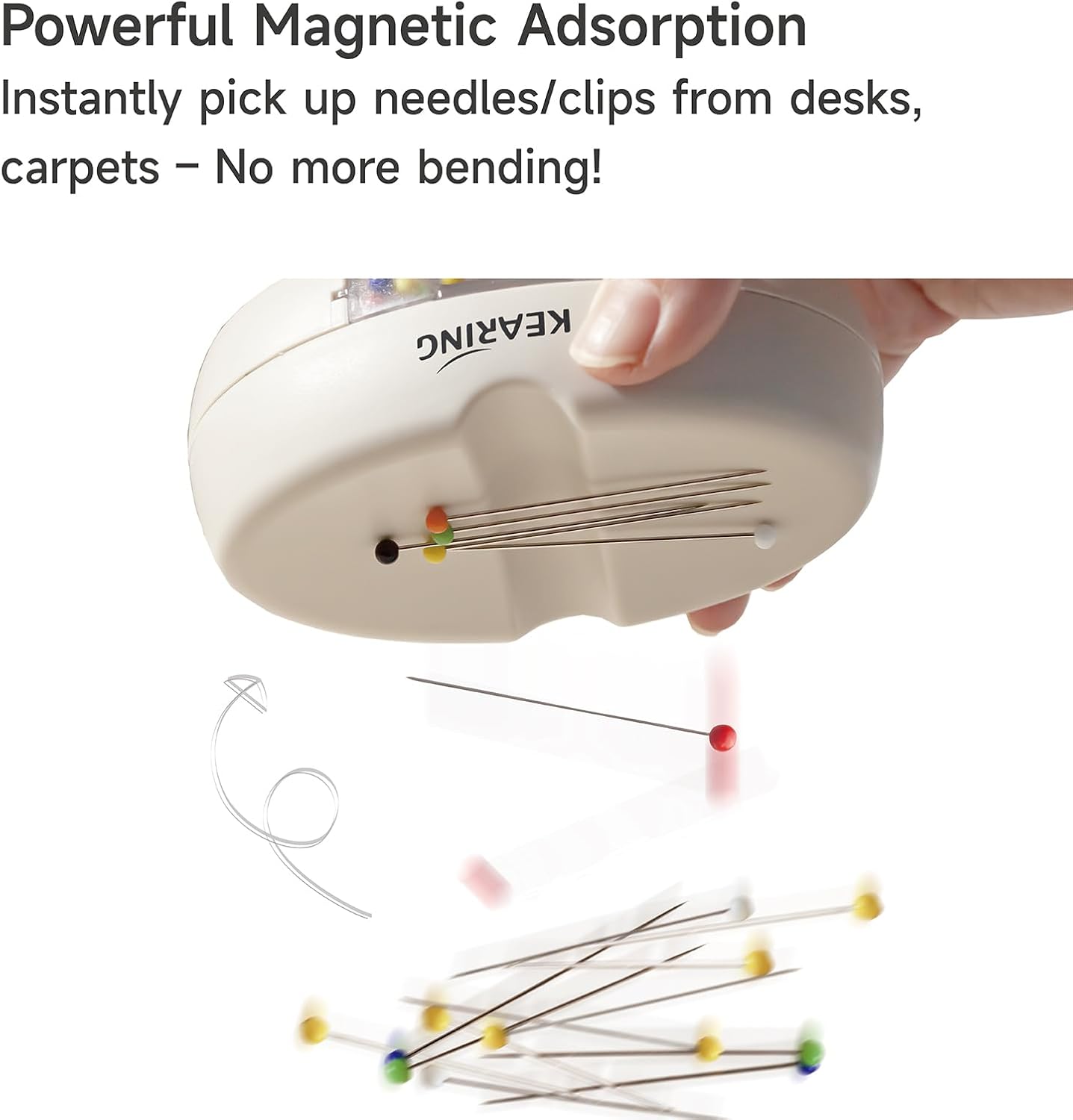 UK Oval Magnetic Pin Cushion with Needle Drawer