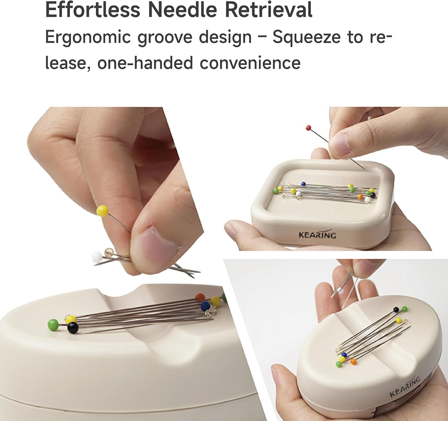UK Oval Magnetic Pin Cushion with Needle Drawer