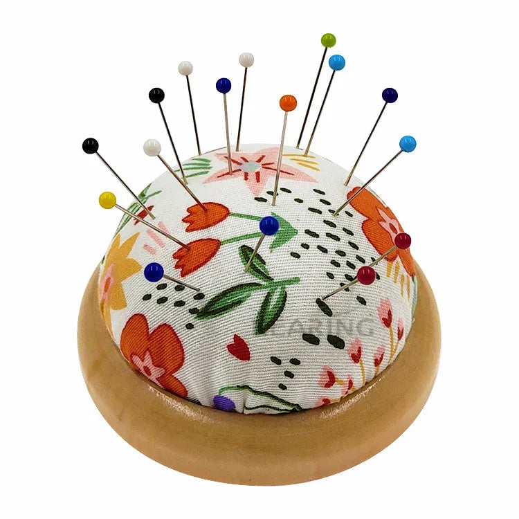 UK Wooden Pin Cushion - 2.8" / 7cm
