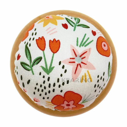 UK Wooden Pin Cushion - 2.8" / 7cm
