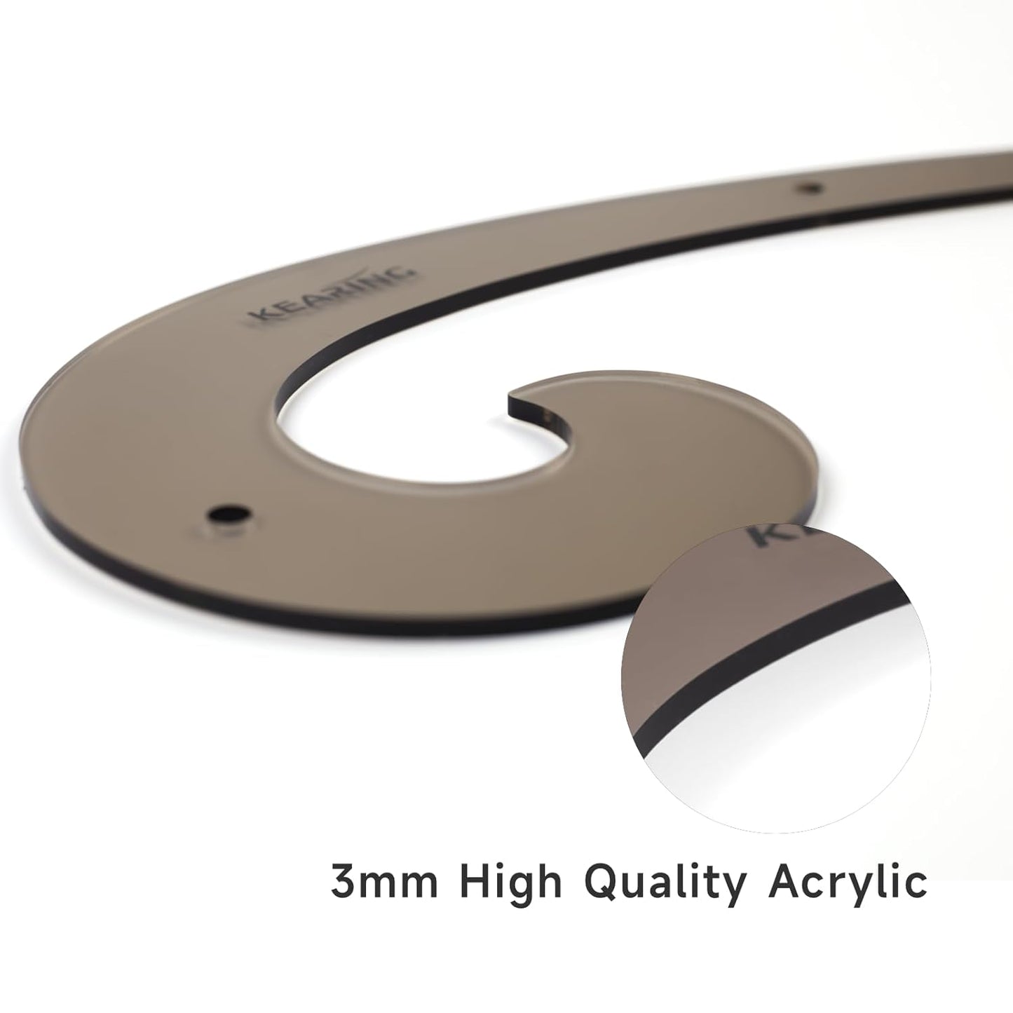 UK Comma Shaped French Curve Ruler, No Measurements, 9"