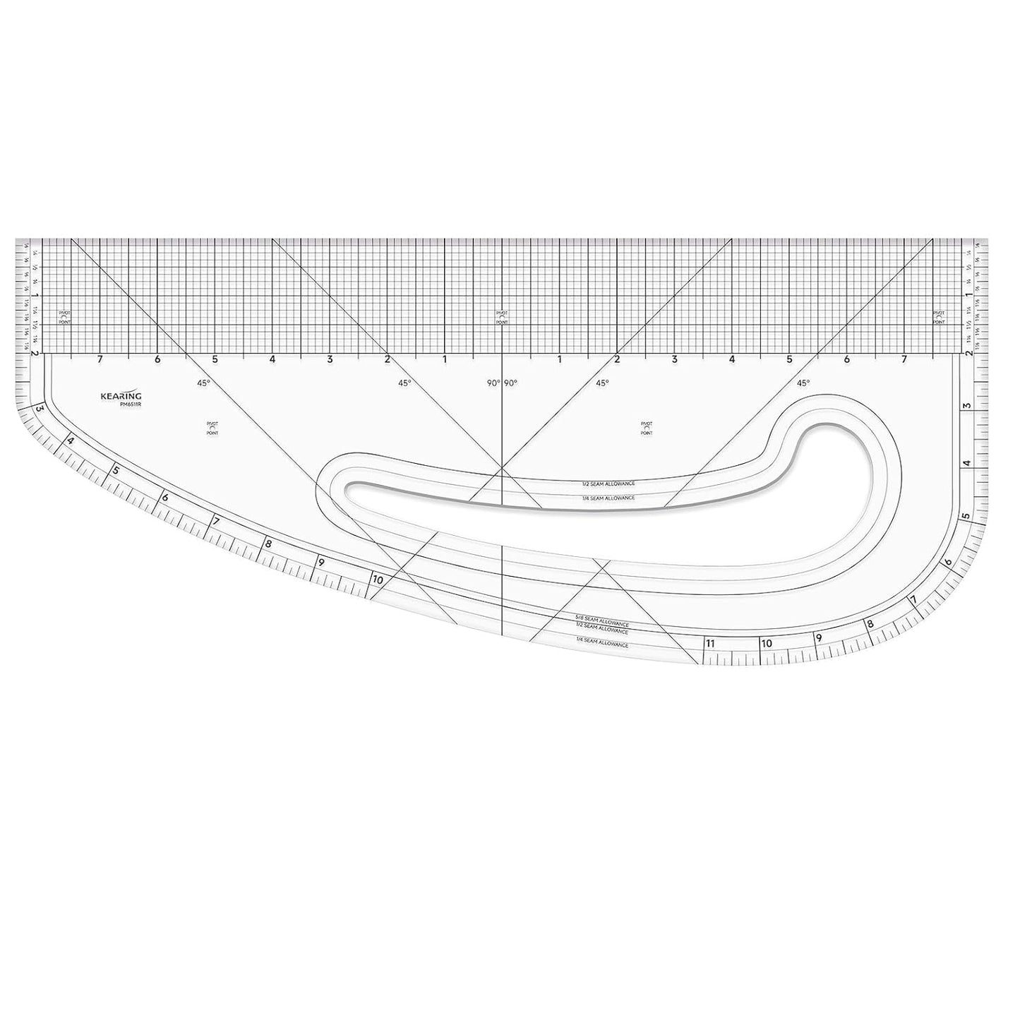 UK Multi-functional Sewing Curve Ruler. Patented Pattern Master Ruler, Side Curve
