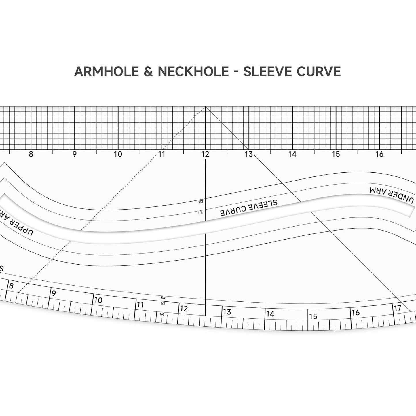 UK Multi-functional Sewing Curve Ruler. Patented Pattern Master Ruler, Side Curve