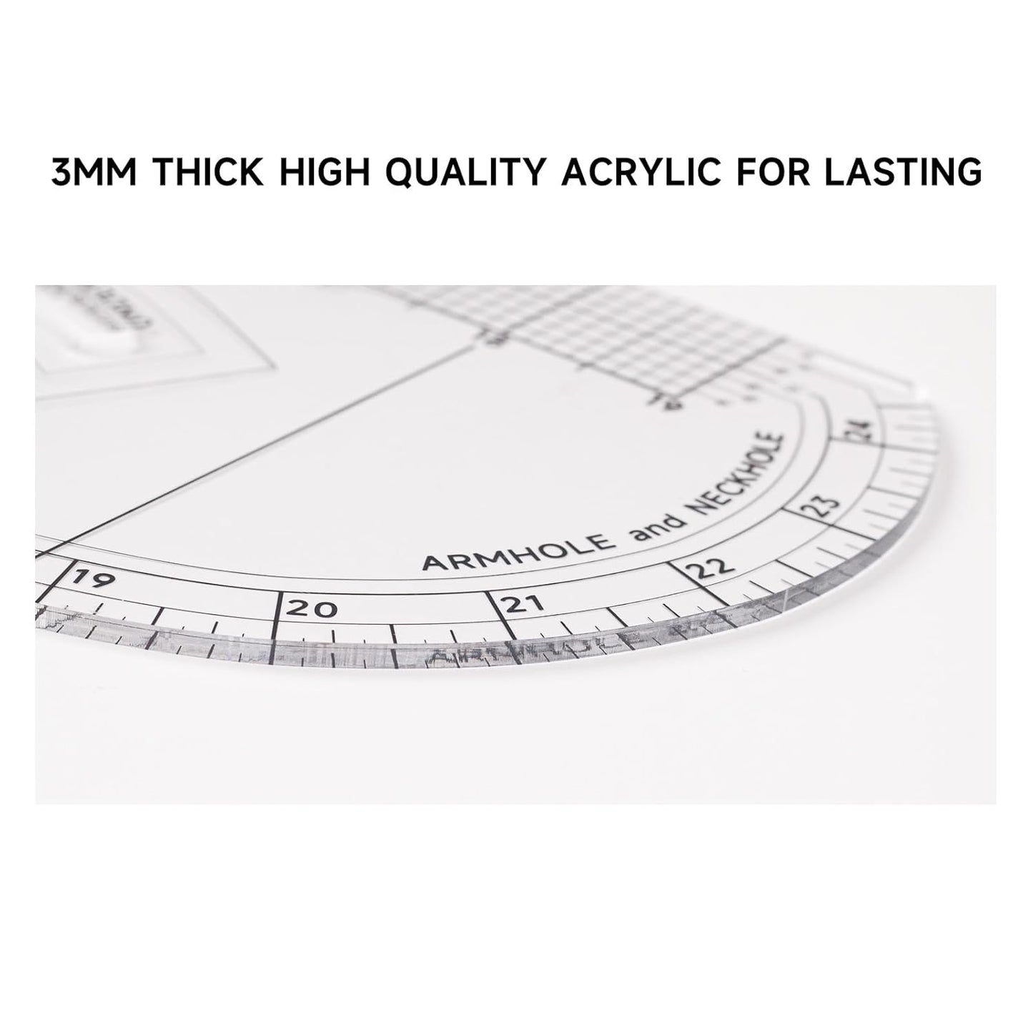 UK Multi-functional Sewing Curve Ruler. Patented Pattern Master Ruler, Side Curve