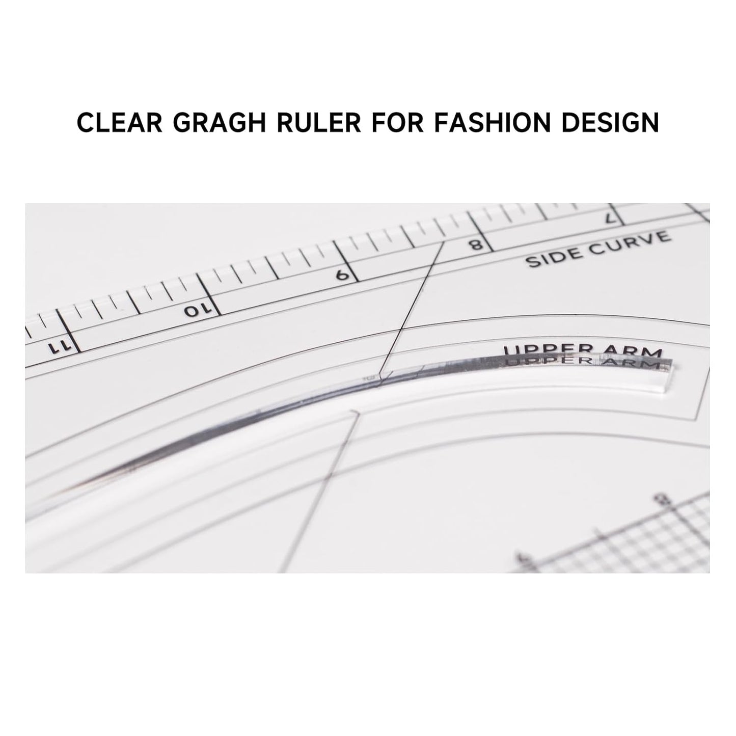 UK Multi-functional Sewing Curve Ruler. Patented Pattern Master Ruler, Side Curve