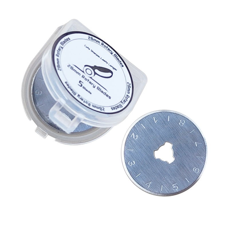 UK Rotary Cutter Replacement Blades, 28mm, 45mm or 60mm - 5 Pack