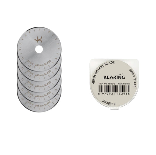 UK Rotary Cutter Replacement Blades, 28mm, 45mm or 60mm - 5 Pack