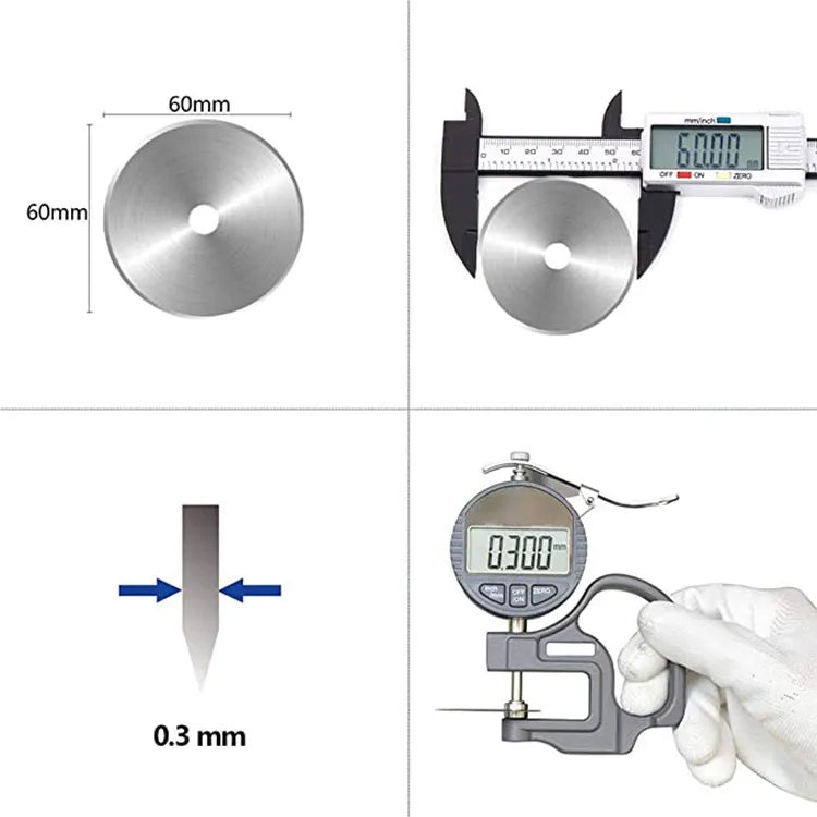 UK Rotary Cutter Replacement Blades, 28mm, 45mm or 60mm - 5 Pack