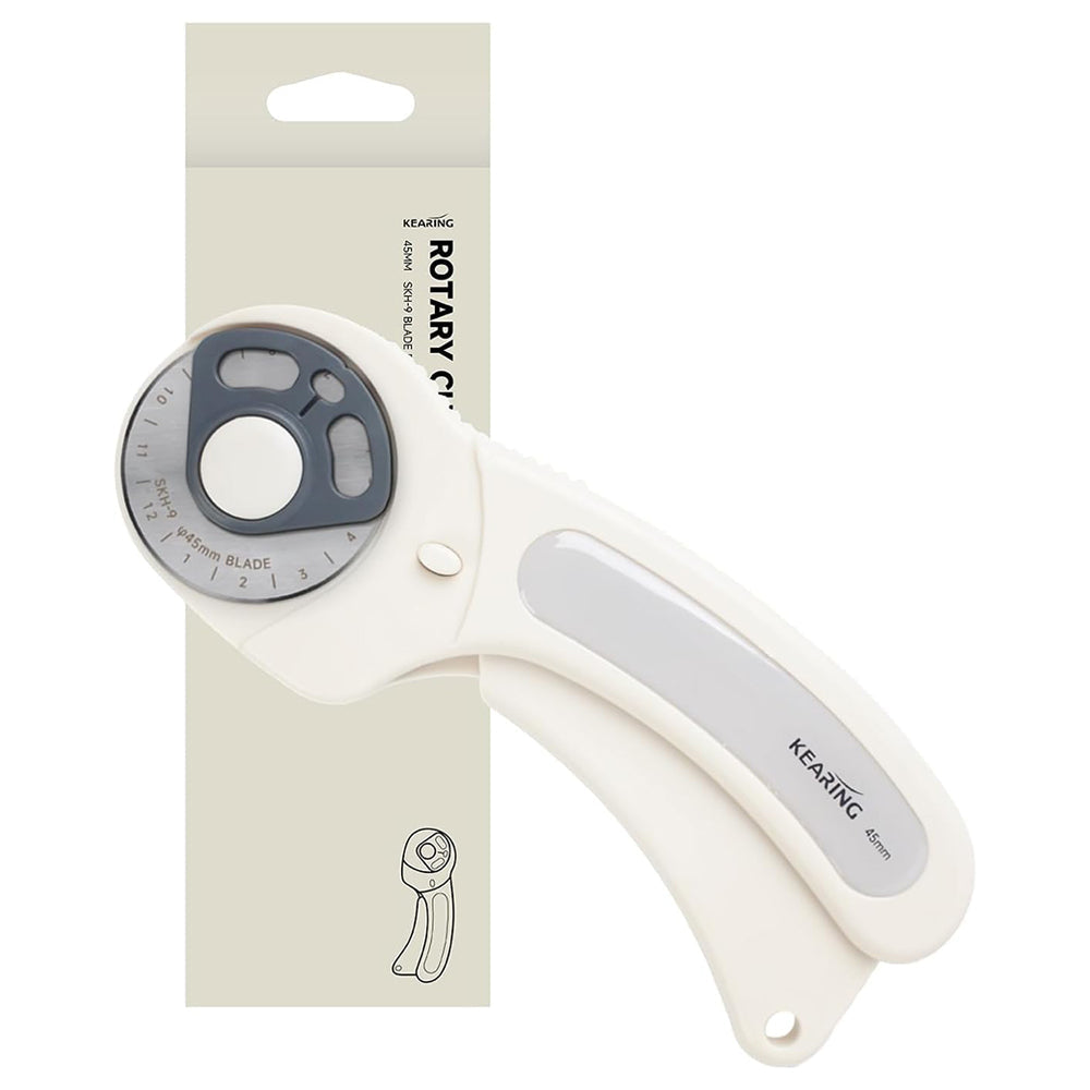 45mm Rotary Cutter with Safety Lock - Precision Fabric Cutting Tool