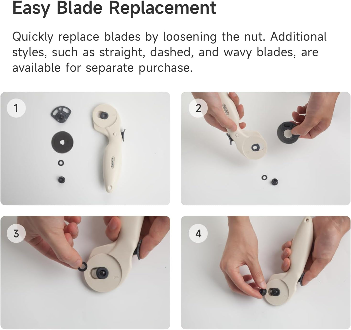 45mm Rotary Cutter - Precision Fabric Cutting Tool