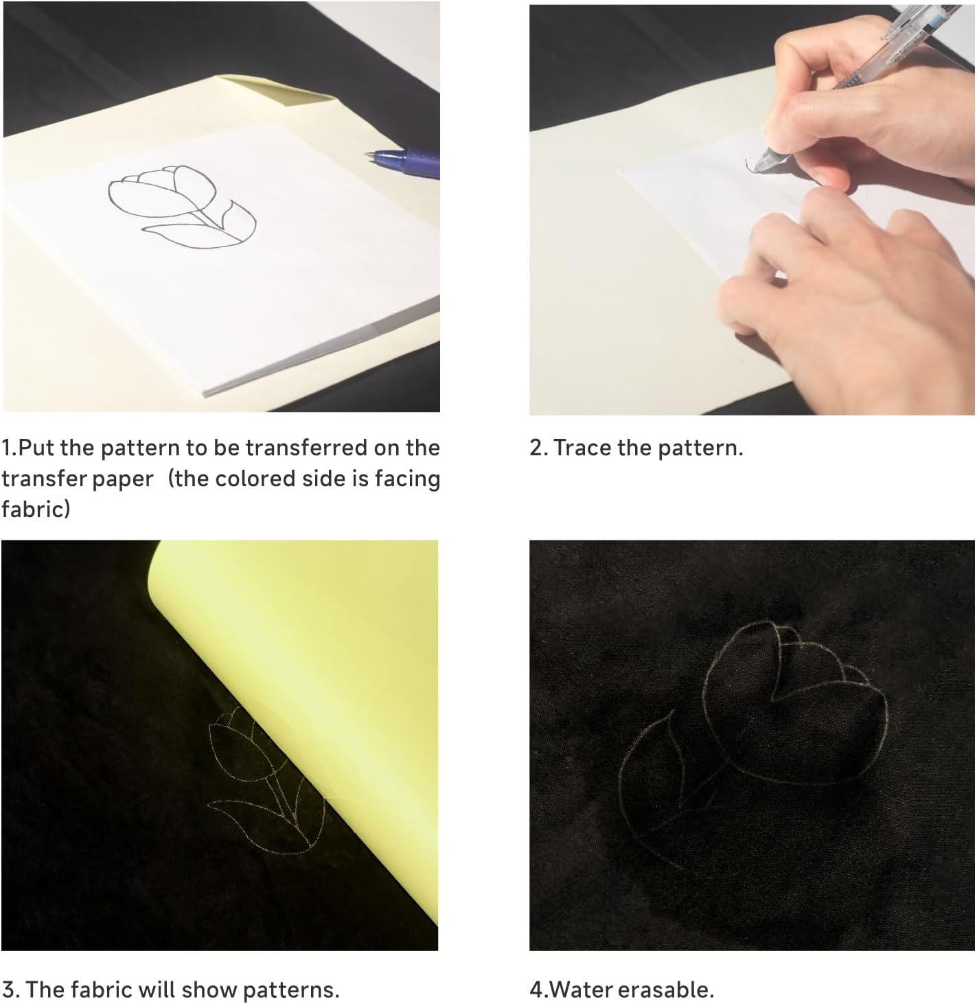 UK Dressmakers Tracing Paper Yellow and White, Large Sized 32" x 22"
