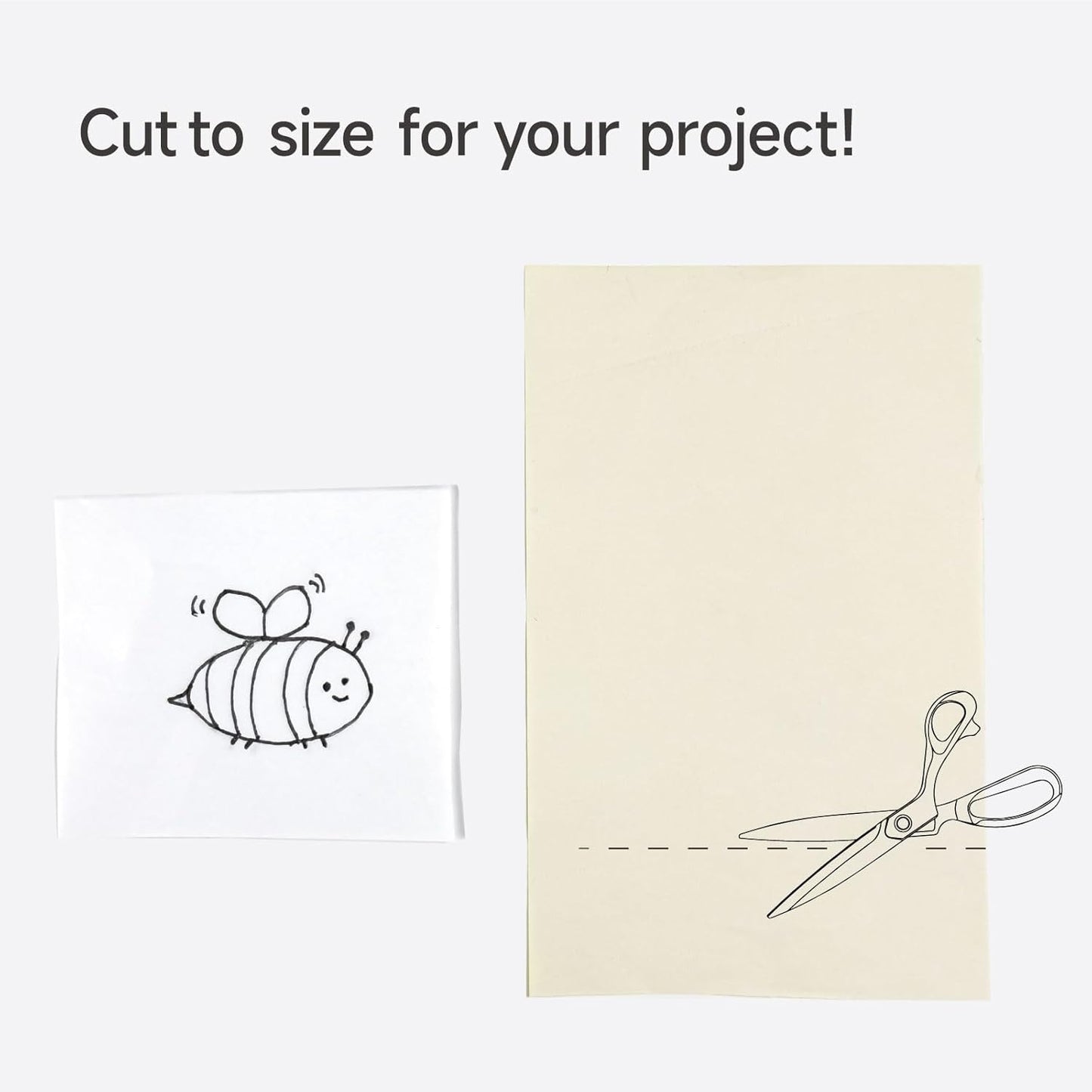 UK Dressmakers Tracing Paper Yellow and White, Large Sized 32" x 22"